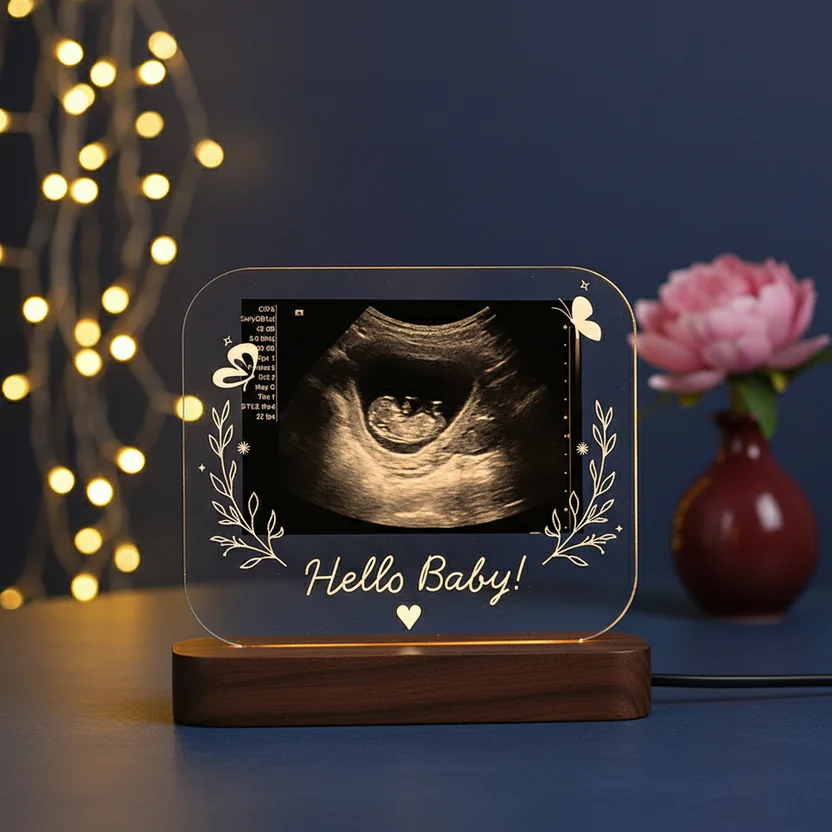 BabyUltrasoundPhotoAcrylicLamp Baby Ultrasound Photo Acrylic Lamp - Image 1